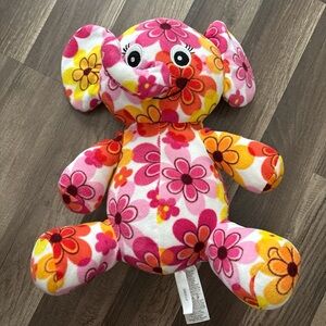 Melissa & Doug Plushalicious  colorful floral plush 14" elephant